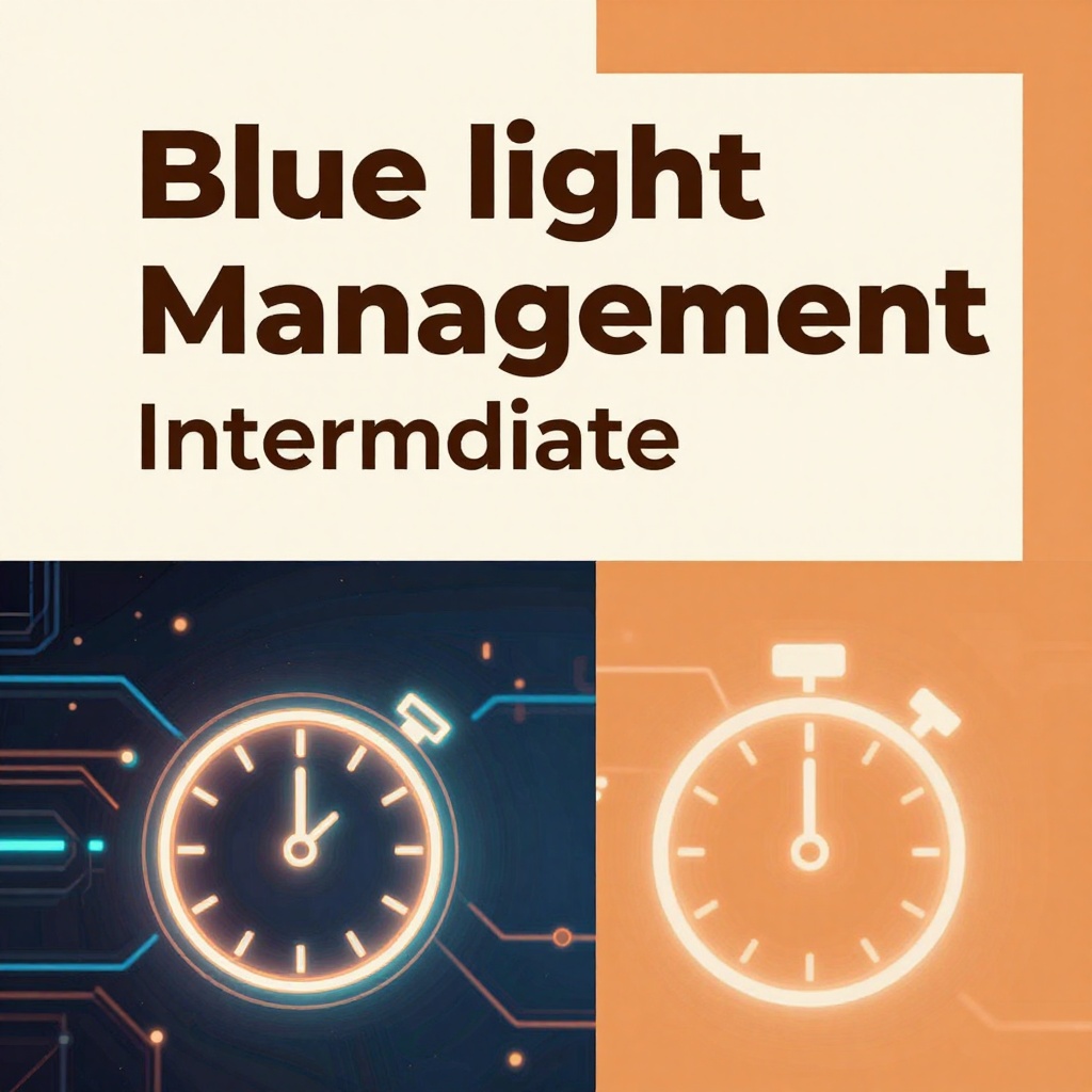 Blue light management Intermediate : structure your progress step-by-step system